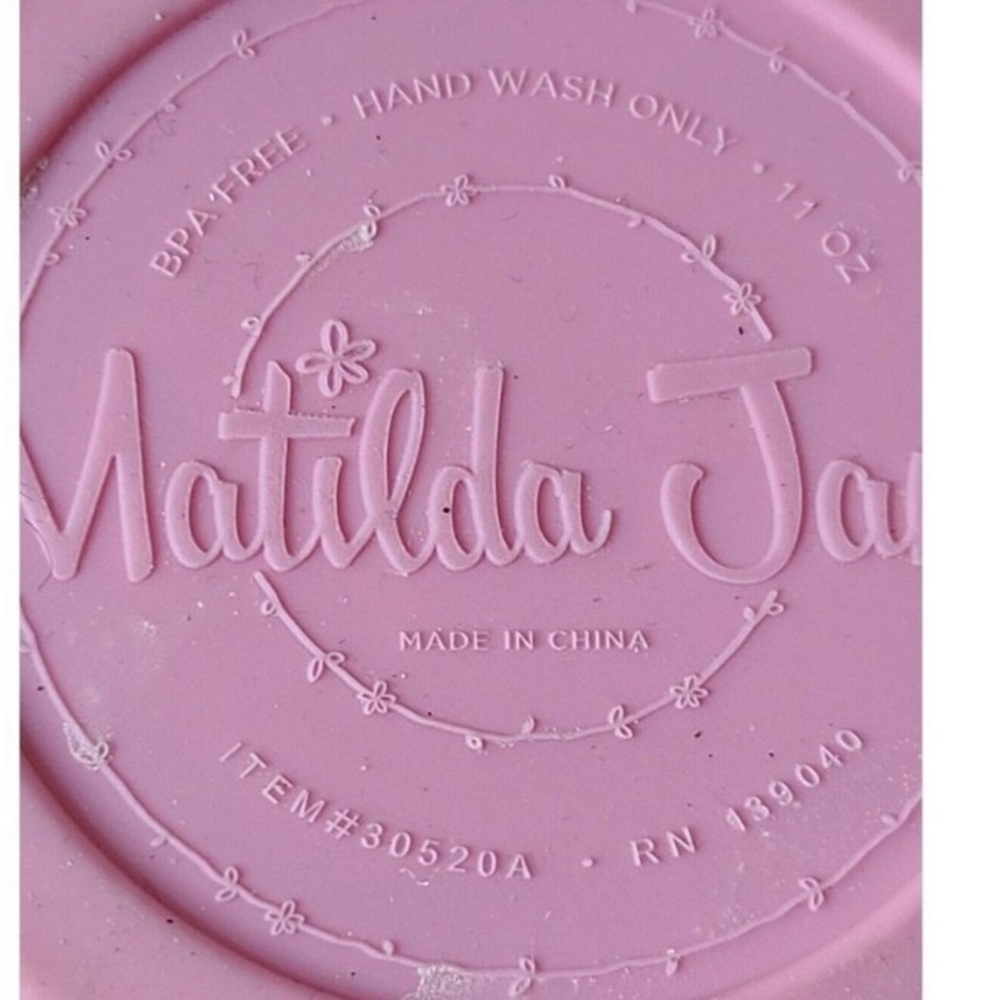 🎅🏻SALE Matilda Jane floral 11oz wine or drink tumbler in blues and pinks lid - Picture 4 of 14